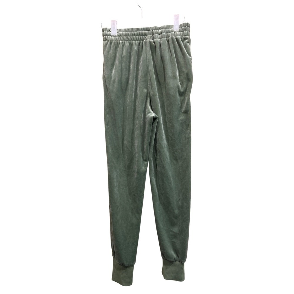 Nike Joggers Girls Large Sage Green Velour‎ Velvet FZ5589-386 Elastic Waist Soft